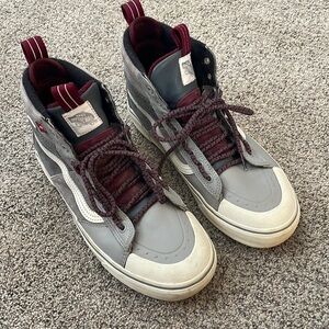 Vans MTE high top grey and maroon 10.5